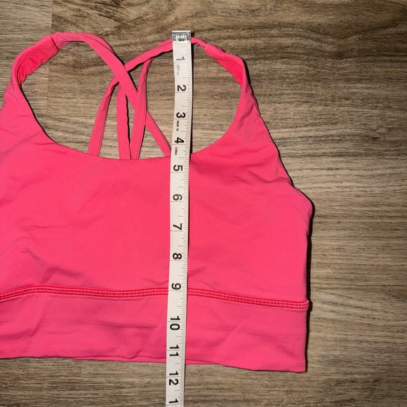 Lululemon Energy Longline Bra *Medium Support, B–D Cups Lip Gloss Pink Size 6 - Picture 4 of 8